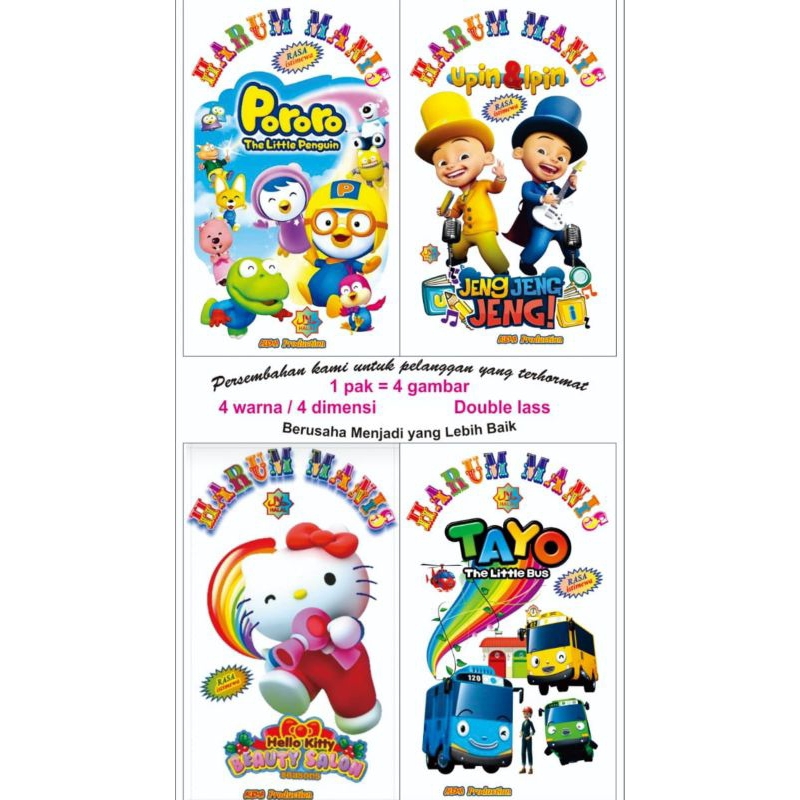 

@100pcs Plastik Gulali/Kemasan Harumanis/Bungkus plastik Harumanis 4Dimensi 1pack 100pcs 4gambar