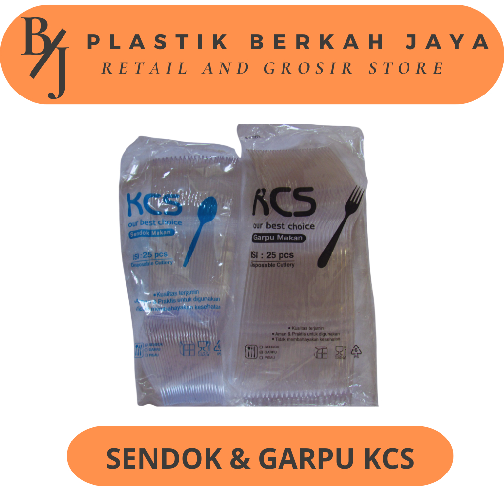 SENDOK DAN GARPU KCS / SENDOK DAN GARPU PLASTIK KCS
