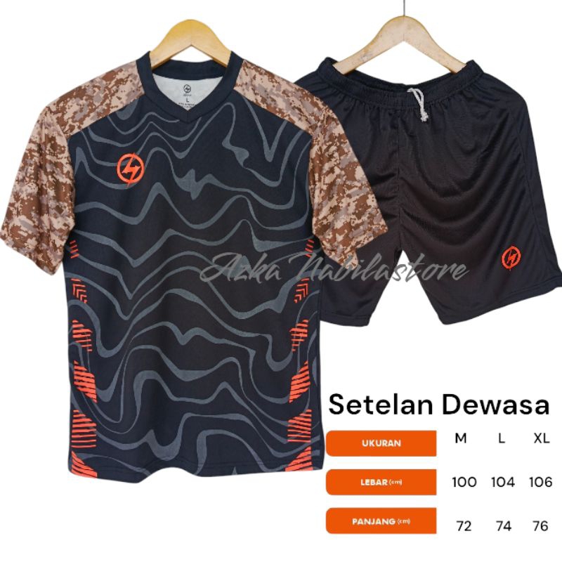 Jersey Kaos Baju Setelan Set Kostum Custom Seragam Jarsey Jersi Jerssy Olahraga Futsal Sepakbola Bad