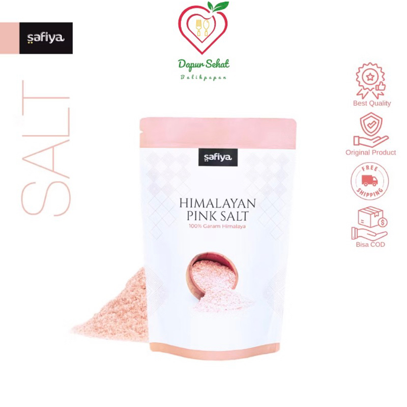 

SAFIYA Garam Himalaya 500gr ORIGINAL / COD Balikpapan Garam Himalaya / Himalayan salt Premium / Garam kesehatan / Garam Diet