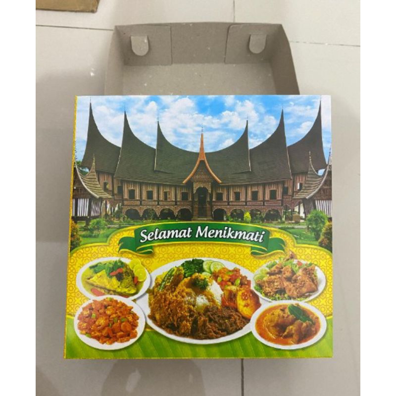 

BOX KOTAK MINANG / BOX KOTAK NASI / BOX SELAMAT MENIKMATI / BOX KOTAK KUE / BOX KOTAK MAKANAN 20x20