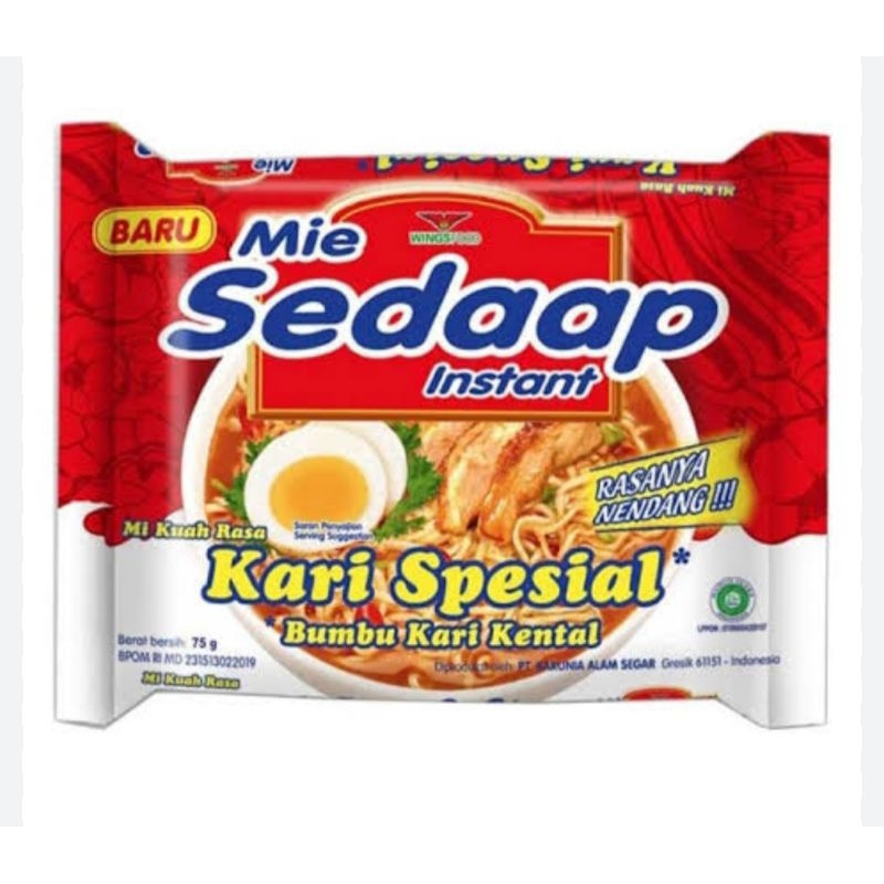

Mie Sedaap kari spesial 1 bungkus