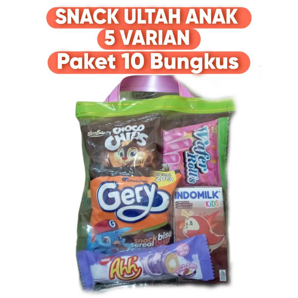 

10 Bungkus Paket Bingkisan Snack Ulang Tahun Anak / Snack Ultah Termurah