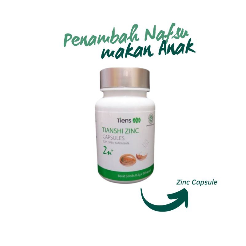 VITAMIN ANAK ZINC / ZINC TIENS PENGGEMUK BADAN PENINGGI BADAN VITAMIN ANAK SENANG MAKAN