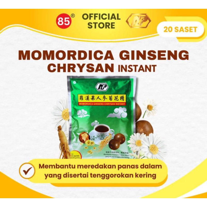 

NAN FUNG MOMORDICA GINSENG CHRYSAN INSTANT KEMASAN SACHET