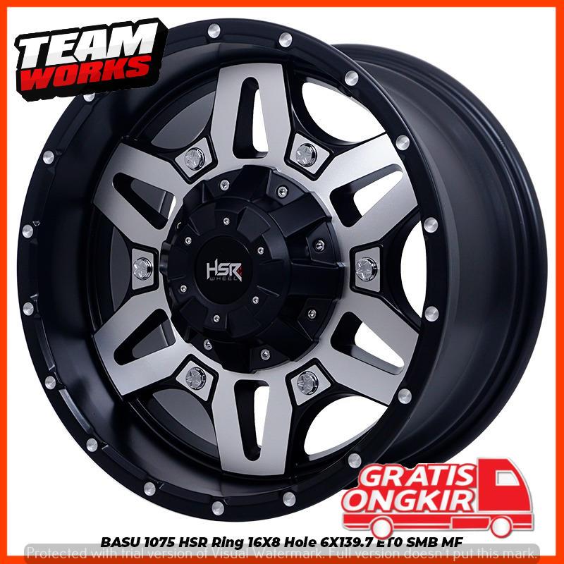 VELG OFROAD RING 16 LEBAR TYPE HSR BASU LUBAT6X139,7 E0 LEBAR 7 PELEK BUAT MOBIL TERRANO PRADO