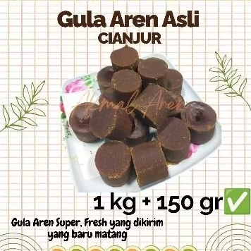 

Gula Aren Asli Murni Cianjur 1000 + 150 gram | 1.15 Kg