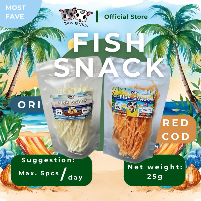 FISH SNACK IMPORT THAILAND Tara Tenten - Snack Sugar Glider