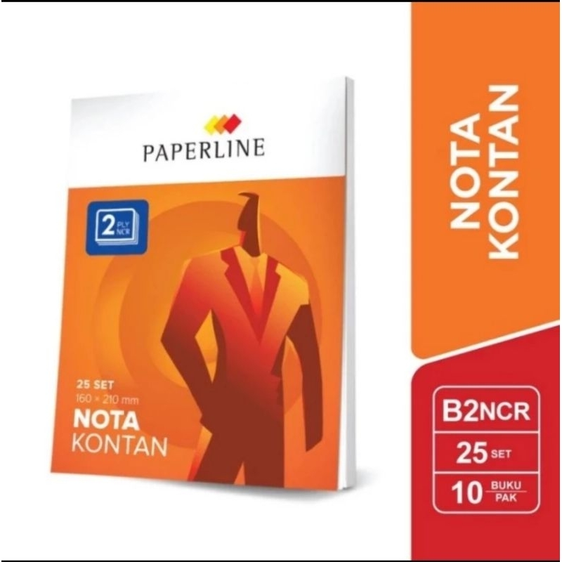

Nota Kontan B2 NCR Paperline Besar 2 Ply (10 Buku)