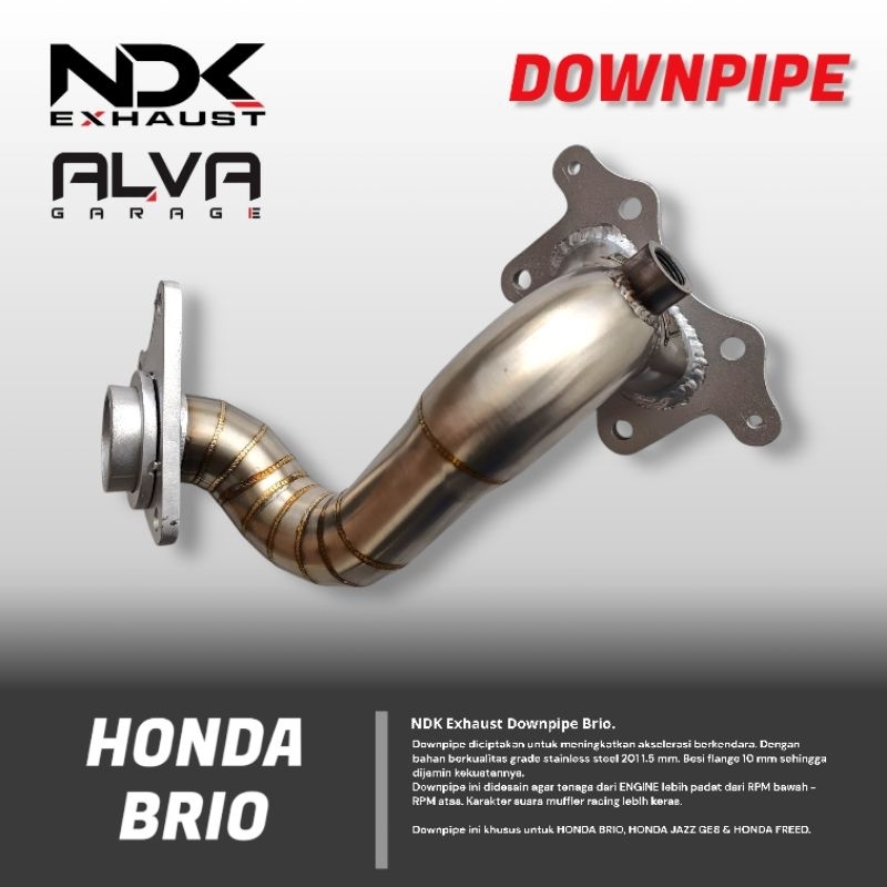 Downpipe Brio NDK Exhaust Knalpot Racing Mobil Brio NDK Exhaust