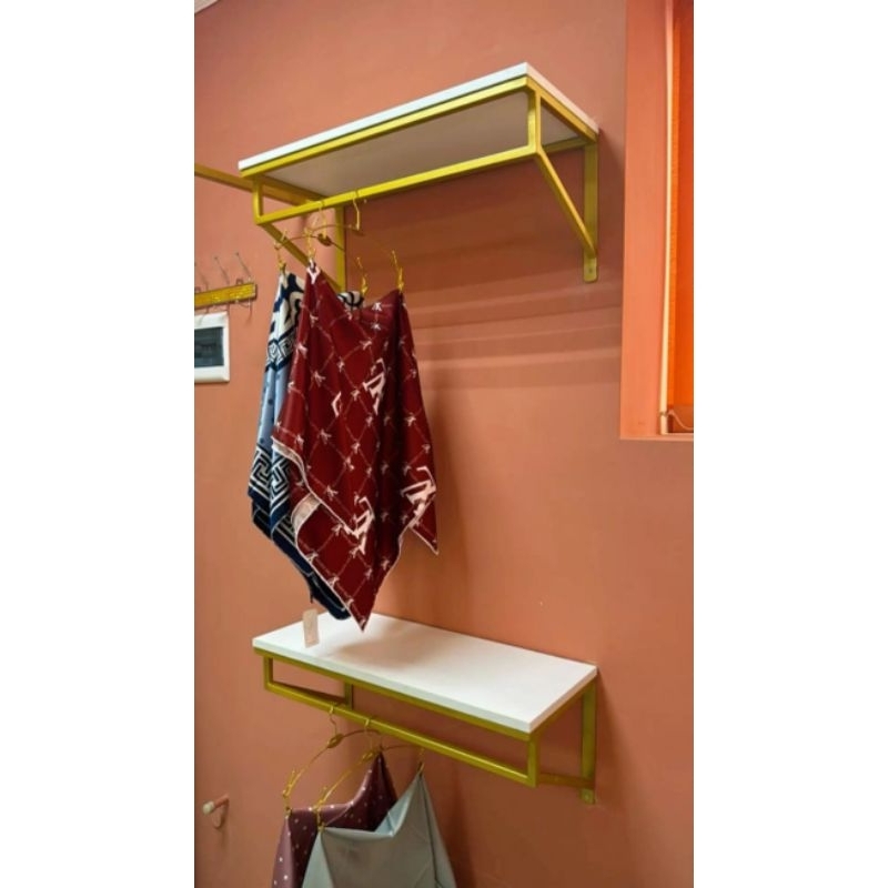 Rak Hijab Gantung Rak Hijab Dinding|2 Unit Rak dinding Hijab|2 Unit Rak