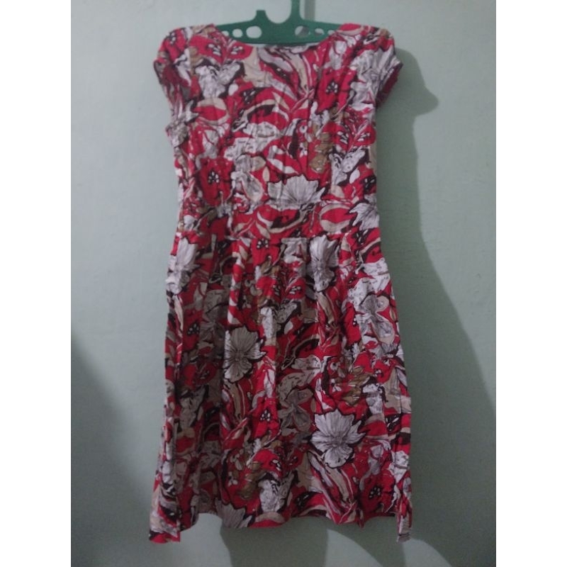 Preloved Dress Batik Wanita Merk Eprise