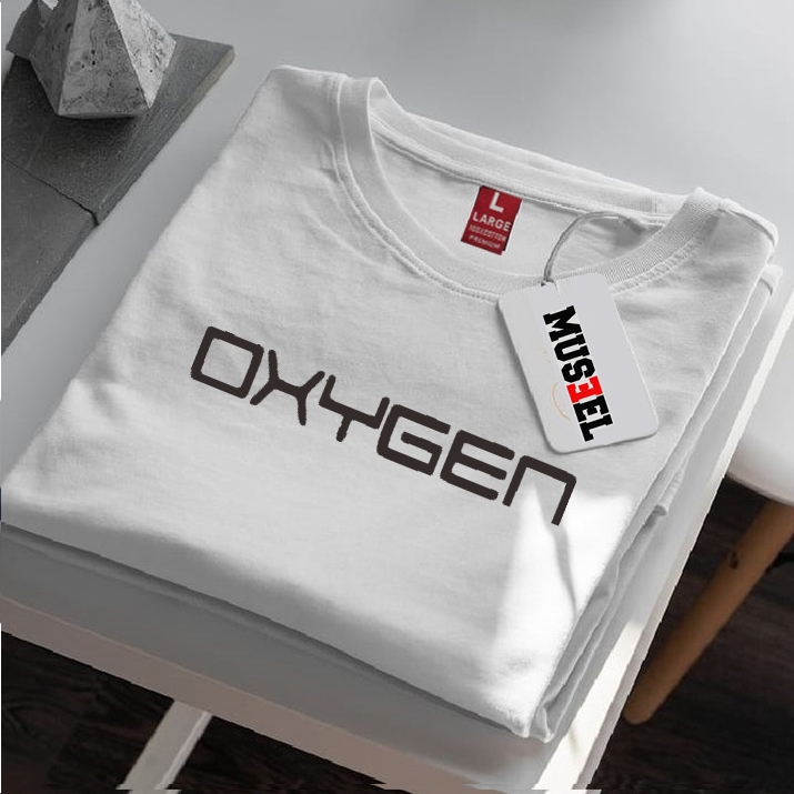 COD PROMO TERMURAH,,Baju Kaos Distro Pria Wanita oxigen Lengan Pendek  Terlaris