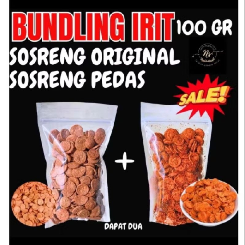 

Bundling irit sosreng sosis goreng sosis original+sosis pedas 100 gram dapat 2