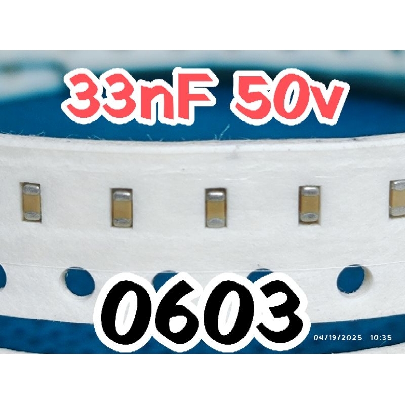 10pcs Ceramic Capacitors SMD 0603 1608 50V 33nF 50v 33 nF 50 v 0,033uF 0.033 uF 0,033 uF 0.033uF 50v