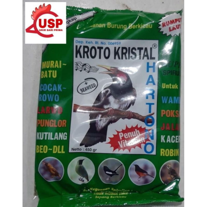 KROTO KRISTAL HIJAU HARTONO 450 GRAM
