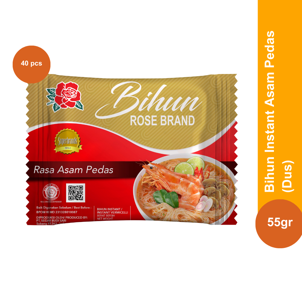 

Rose Brand - Bihun Instant Rasa Asam Pedas (1 Dus)