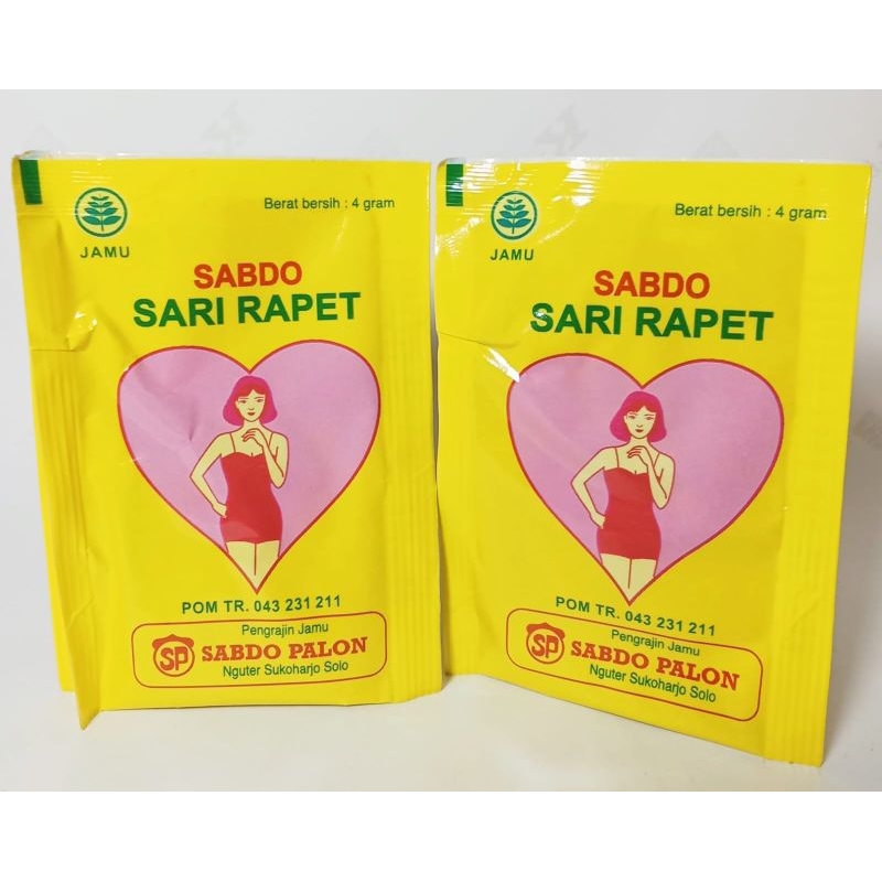 

JAMU SARI RAPET SABDO PALON KEMASAN PACK ISI 10SACHET