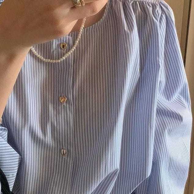 NJ LUCY LIGHT BLOUSE SPANDEK LENGAN PANJANG FASHION WOMAN NEW KOREAN STYLE