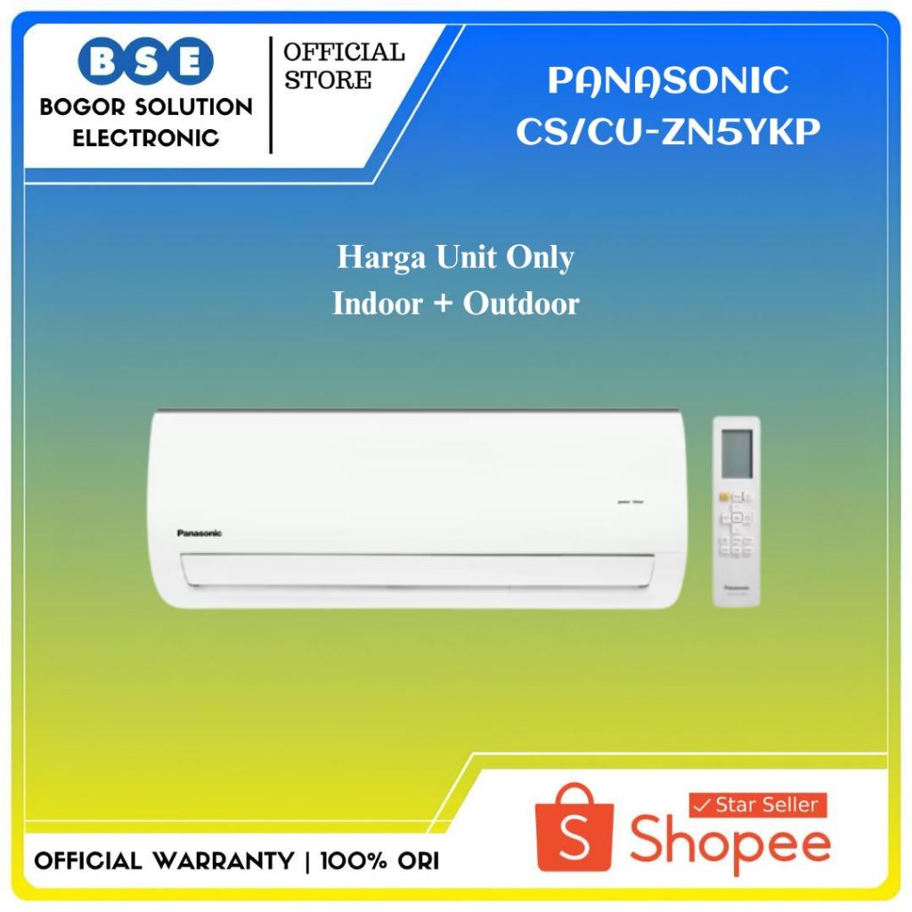 AC Split 1/2 PK Panasonic CS/CU-ZN5YKP AC Standar Panasonic 0.5 PK ZN5YKP