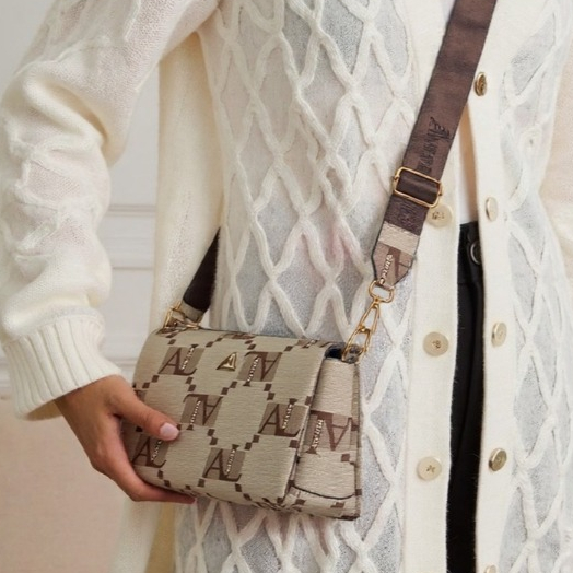AOLONG NIRINA #8994 - Tas Selempang Wanita Bahan PU Leather-Tas Bahu Terkini-Sling Bag Terbaru