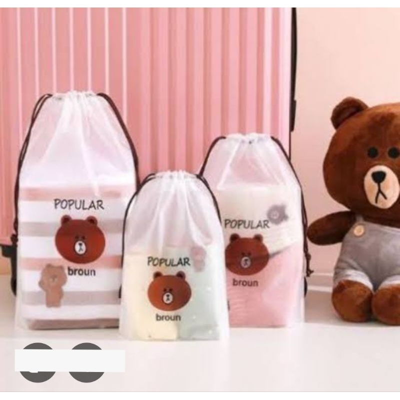 V (V1) POUCH KOSMETIK ZIPPER/STORAGE/POUCH WATERPROFF UKURAN KECIL