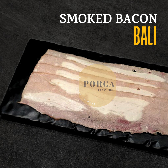 

Babi Asap Smoked Bacon Streaky Pork Bacon - PORCA