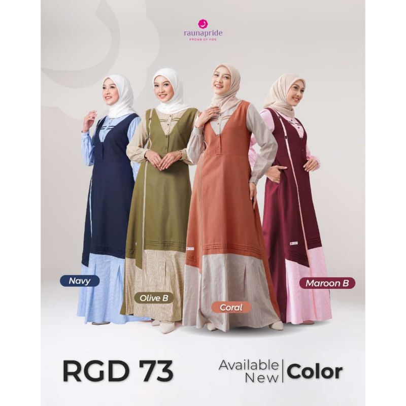 gamis Rauna RGD 73 / Gamis remaja / gamis rauna terbaru