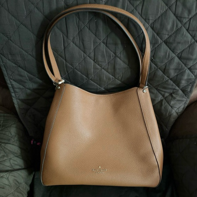 PRELOVED Bag Tas Kate Spade Leila Triple Compartment Ginger Warm - Original 100% - Second bag