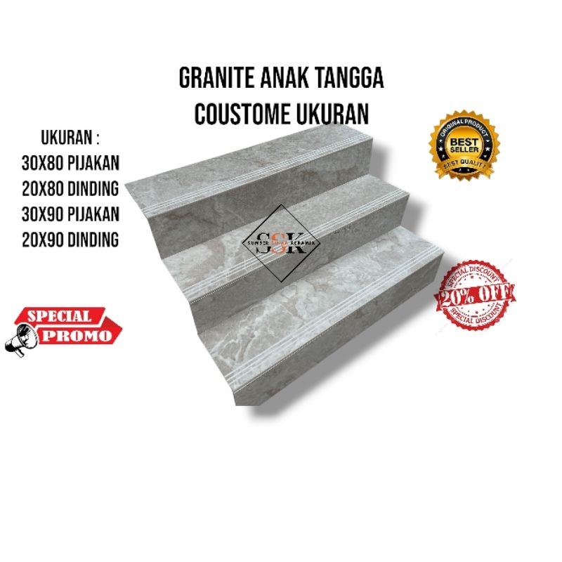 Granite Tangga 30x80 20x80 | 30x90 20x90 | Serat Motif Cream | Matt | Niro