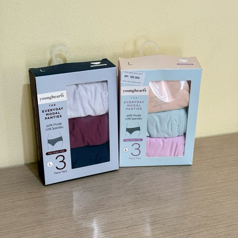 Young Hearts Midi Panty Charming Dark Pack isi 3pcs Y20-300887 Celana Dalam