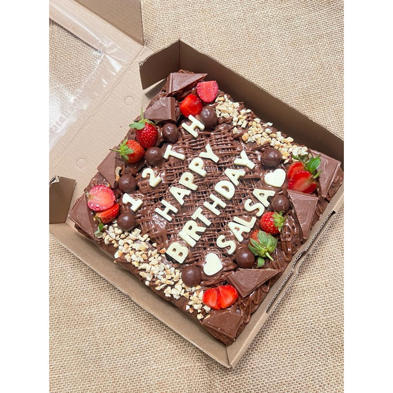

BERBAGI RASA - Fudgy Brownies Custom tanpa potong