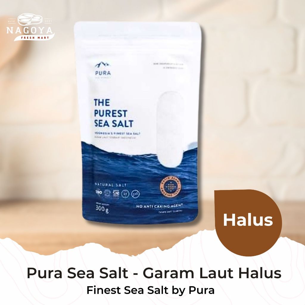 

Pura Sea Salt Fine - 300 GR - Garam Laut Halus - Garam Organik - Garam Natural - Garam Laut Murni - Garam Sehat / Sea Salt