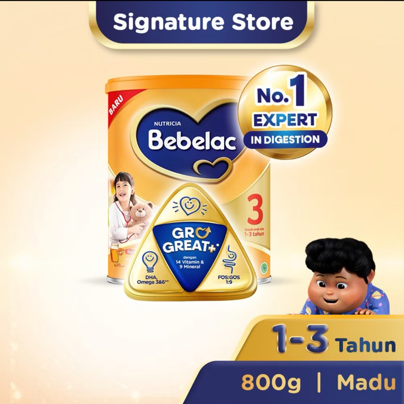 

Bebelac 3 Susu Pertumbuhan Bubuk 800 gr