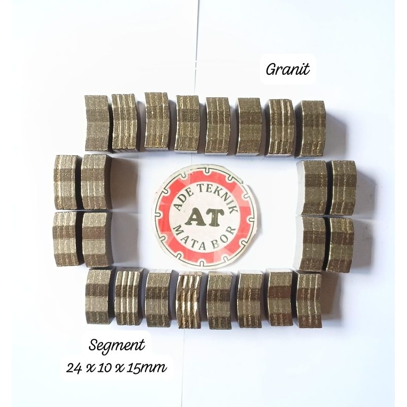 Segmen M for Granit 24x10x15-Segmen Mata Bor Tembus Batuan Keras