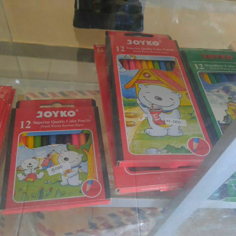 

Pensil Warna Joyko 12 warna, Colour Pencils