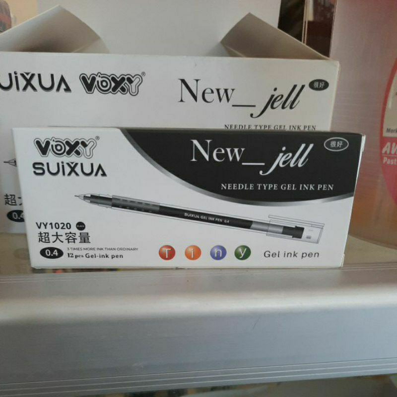 

Bolpoint New jell, Bolpen Hitam pack isi 12 pcs