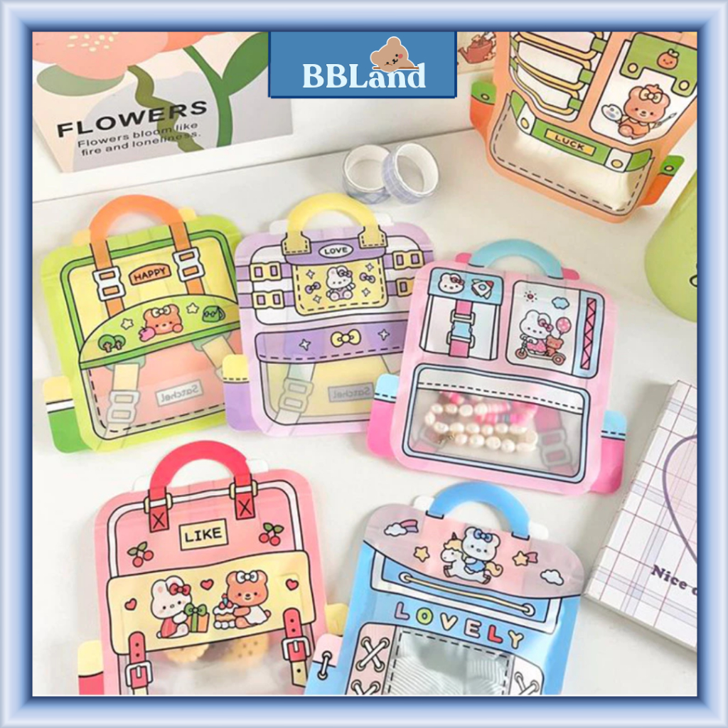 

Kantong Plastik Ziplock Lucu Serbaguna Zipper Lock Motif Tas Kemasan Makanan Biscuit Souvenir Aksesoris Tahan Air ST08