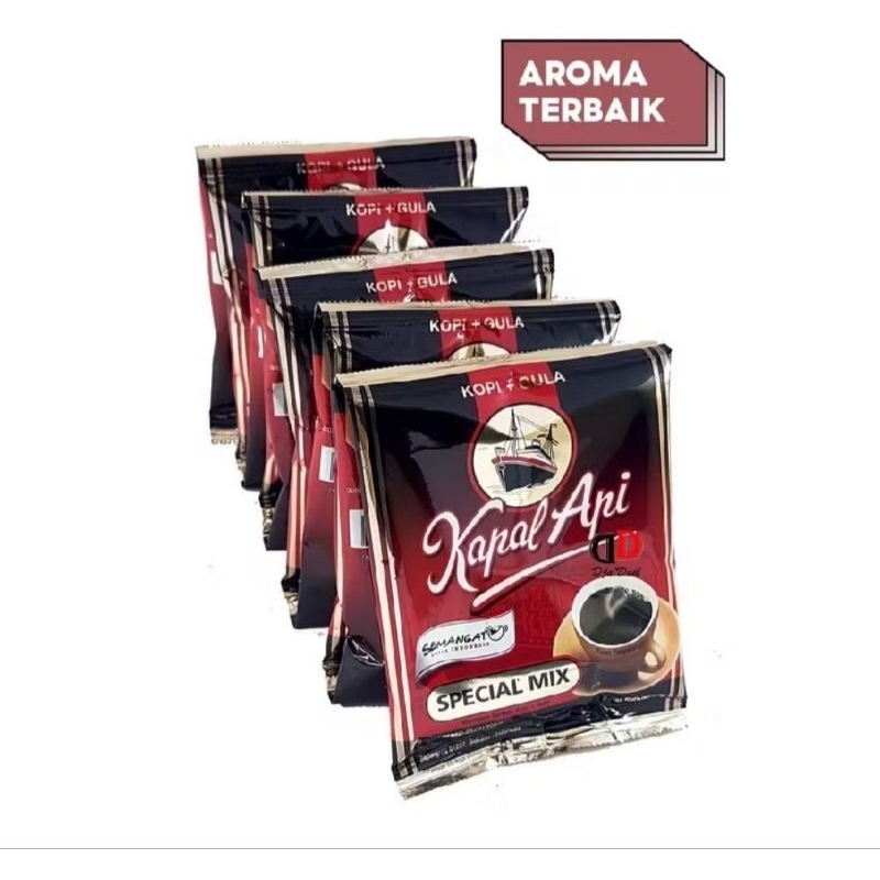

kopi kapal api spesial mix + gula isi 10