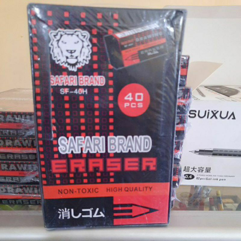 

Penghapus Pensil Safari isi 1 pack 40 pcs