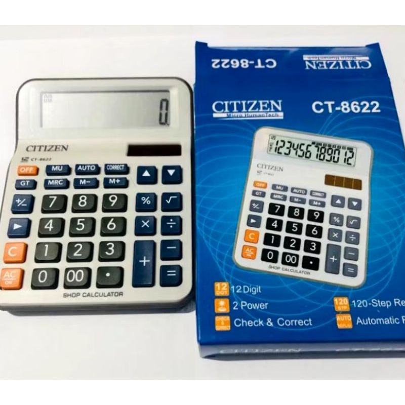 

kalkulator citizen CT-8622 kalkulator 12 digit, 2 power, 120 step replay