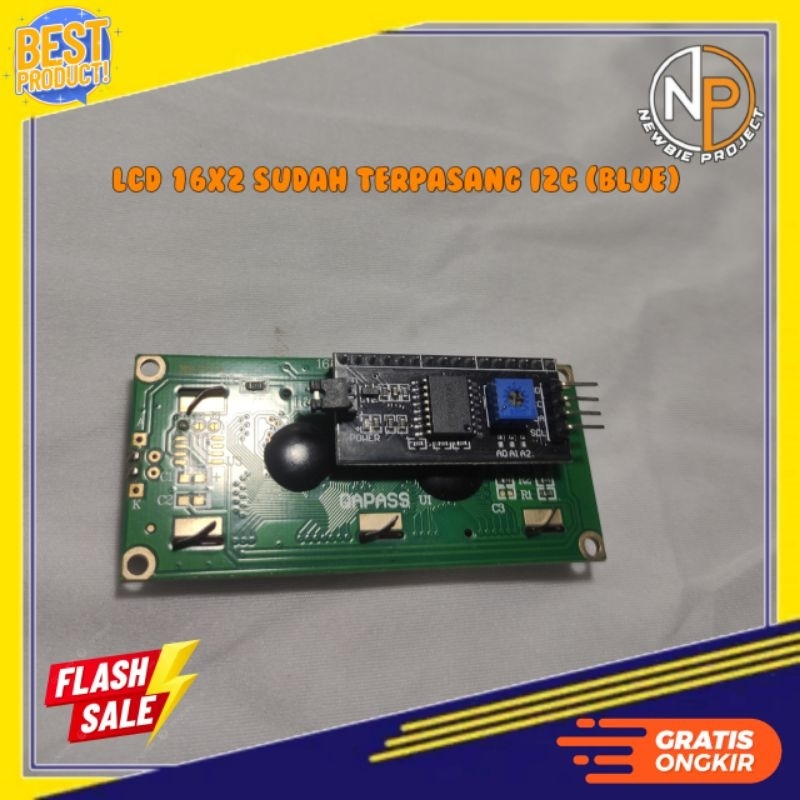 LCD 16x2 i2c(sudah di pasang i2c)