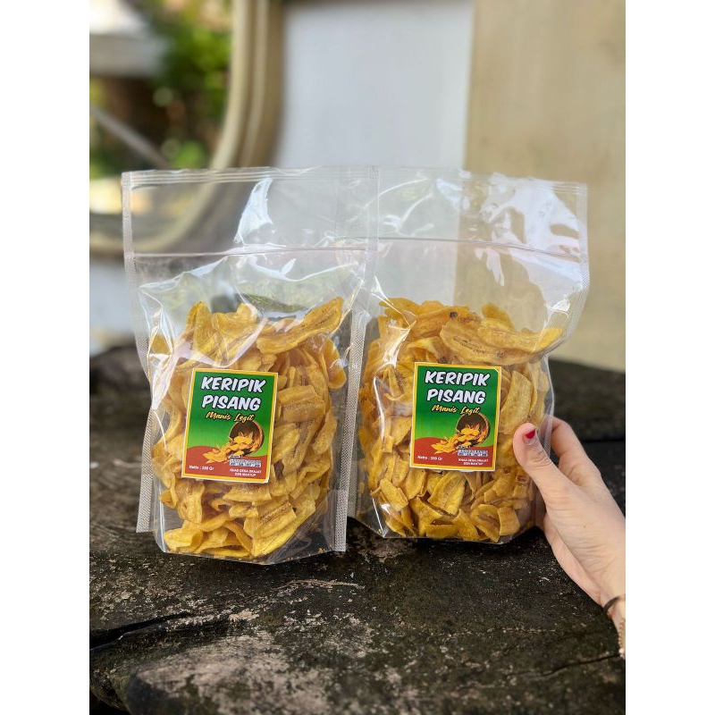 

Keripik Pisang Manis Legit 300 gr Crispy