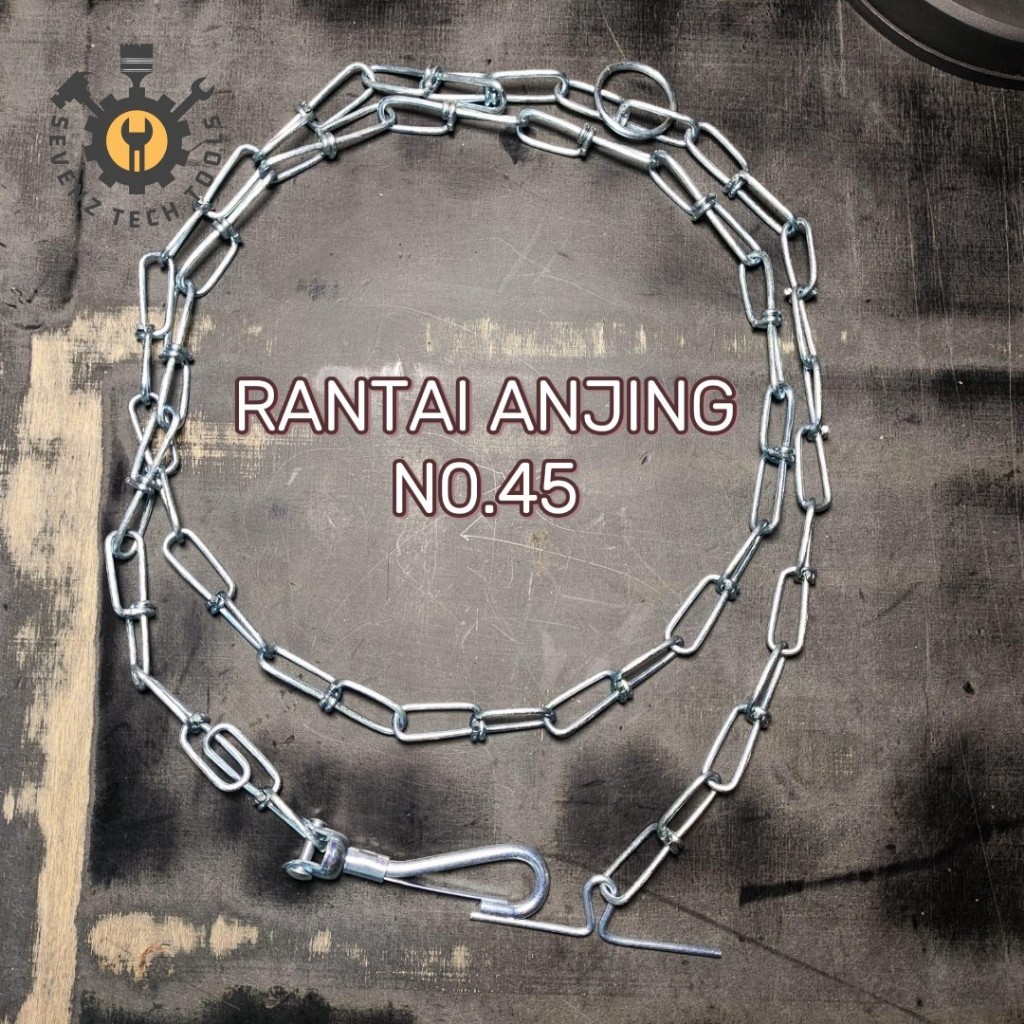 RANTAI ANJING NO.45 RANTAI HEWAN/RANTAI GOGOK 1,5METER RANTAI MONYET/HEWAN 150CM