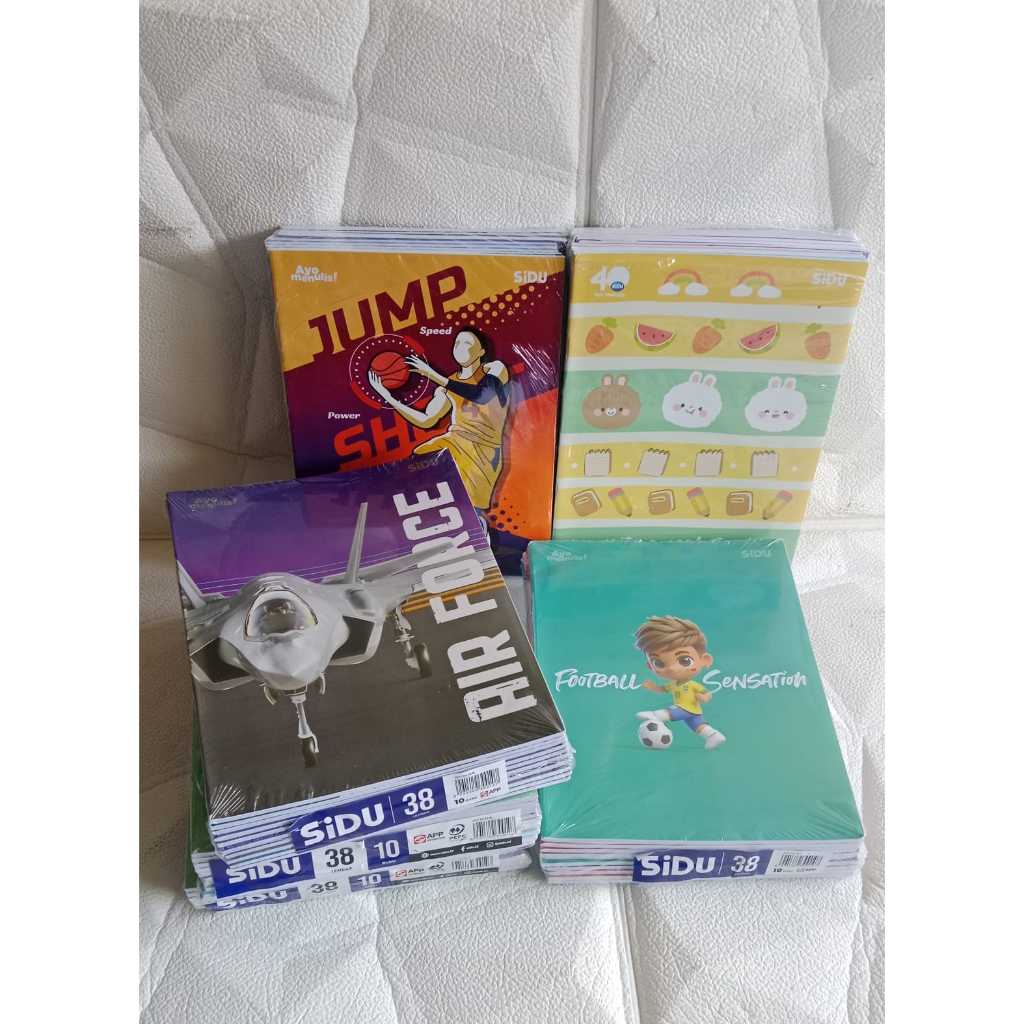 

BUKU TULIS SIDU / NEWSTAR /PAPER STAR 38 LEMBAR 1pack (isi 10buku)