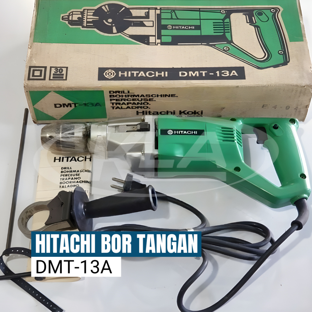 Bor Tangan Hand Drill Hitachi DMT-13A Original Jepang