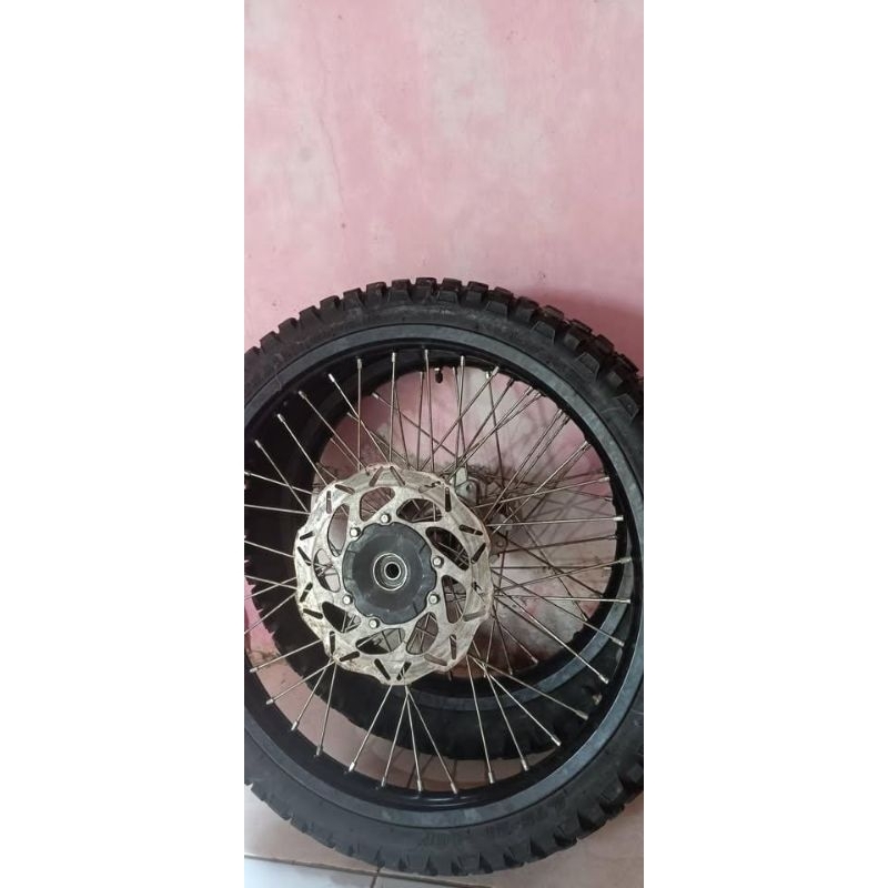 WHEELSET ORIGINAL COPOTAN HONDA CRF150L VELG TROMOL JARI JARI