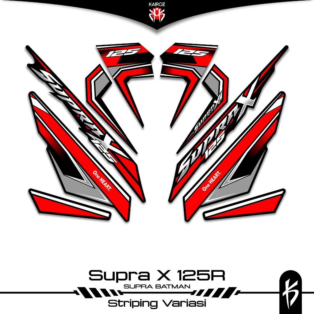 STRIPING SUPRA X 125 KARBU SKU 151 BATMAN STICKER STIKER HONDA SUPRA X 125 WAVE 125I SUPRA X 125R