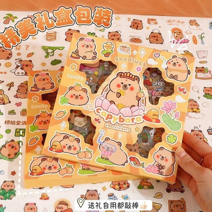 

STICKER BOX CAPYBARA ISI 100 LEMBAR PER BOX / CAPYBARA 2D DEKORASI ANAK LAKI LAKI DAN PEREMPUA NJOURNAL AESTHETIC / JURNAL BINDER STIKER BOX