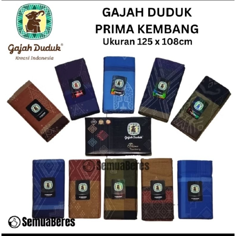 SARUNG GAJAH DUDUK PRIMA KEMBANG/SARUNG SHALAT LAKI2